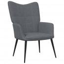 Relaxsessel Dunkelgrau Stoff 