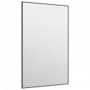Türspiegel Schwarz 50x80 cm Glas und Aluminium
