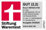 ARDEBO.de Bosch SMV6ZCX16E Serie 6 Vollintegrierter Geschirrspüler, 60 cm breit, 14 Maßgedecke, 3-fach Rackmatik, Besteck-Schublade, Silence Pro