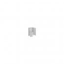 Hager ZB333Q25EN Komplettschrank, universZ, 2ZP, 3-Pkt, VT5, APZ, SLS 50A, 1100x800x205 mm, IP44, 3-Feld