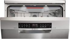 ARDEBO.de Bosch SMS6ZCI16E Serie 6 Standgeschirrspüler, 60 cm breit, 14 Maßgedecke, AquaStop, Silence Plus, Max Flex Körbe, VarioSchublade, HomeConnect, Innenraumbeleuchtung, Gebürsteter Stahl mit Anti-Fingerprint