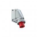 ARDEBO.de PCE Power Twist CEE-Wandgerätestecker, 63A, 5p, 6h, IP67, rot (535-6)