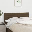 Kopfteile 2 Stk. Dunkelbraun 72x5x78/88 cm Stoff