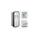 Hager XEV1K22T2SEMC witty solar Ladestation, Wallbox, 22kW, Ladesteckdose Typ 2, Set mit Energiemanagement Controller flow und Netzzähler, weiß