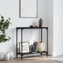 Konsolentisch Schwarz 75x30,5x75 cm Holzwerkstoff