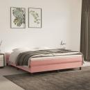 Taschenfederkernmatratze Rosa 160x200x20 cm Samt