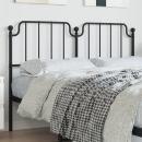 Kopfteil Metall Schwarz 135 cm