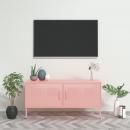 TV-Schrank Rosa 105x35x50 cm Stahl    
