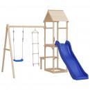    Schaukelsitz mit Seilleiter Blau 37x15 cm PE