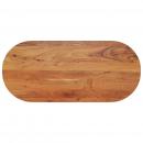 Tischplatte 90x40x3,8 cm Oval Massivholz Akazie