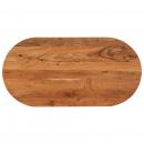 Tischplatte 80x40x3,8 cm Oval Massivholz Akazie
