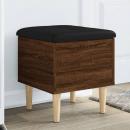 Sitzbank mit Stauraum Braun Eichen-Optik 42x42x46 cm
