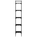 Bücherregal 5 Böden Schwarz 35x30x174 cm Holzwerkstoff