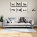 Teppich HUARTE Kurzflor Weich und Waschbar Blau 80x150 cm
