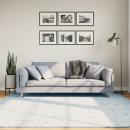 Teppich HUARTE Kurzflor Weich und Waschbar Blau 200x200 cm
