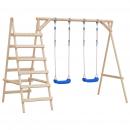   Schaukelsitze mit Seilen 2 Stk. Blau 38x16 cm PE