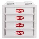 Renz 97-9-85272 ws Klingelmodul, 4 Klingeltasten, weiß