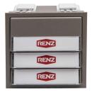 Renz 97-9-85271 gr Klingelmodul, 3 Klingeltasten, quarzgrau