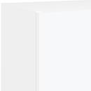 5-tlg. Wohnwand mit LED-Beleuchtung Weiß Holzwerkstoff