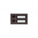 ARDEBO.de Grothe ETA 502 G Etagenplatte AP Bronzeguß 2Klingeltaster/1reihig (0193062)