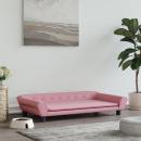 Hundebett Rosa 100x50x21 cm Samt