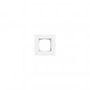ARDEBO.de Gira 0211407 Abdeckrahmen, Esprit, 1fach, Aluminium, Reinweiß seidenmatt (lackiert)