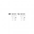 ARDEBO.de Hager GAPSET2 2xArbeitsplätze, je 3 Steckdosen+USB-Charger, 15W, 2xRJ45, Cat.6A, Frontrastend, verkehrsweiß