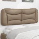 Kopfteil-Kissen Cappuccino-Braun 140 cm Kunstleder