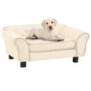 Hundesofa Creme 72x45x30 cm Plüsch