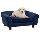 Hundesofa Blau 72x45x30 cm Plüsch