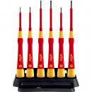 ARDEBO.de Wiha 2270P Feinschraubendreher-Set, PicoFinish® electric, 7-teilig inkl. Halter (42989)