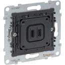 ARDEBO.de Legrand SEANO Einsatz 2-fach USB-Ladesteckdose, 2x-Typ C (765028)