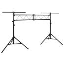 Leuchtenstativ Schwarz 338x115x(180-300) cm Stahl