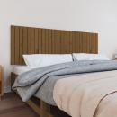 Wand-Kopfteil Honigbraun 185x3x60 cm Massivholz Kiefer