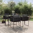 5-tlg. Garten-Essgruppe Schwarz