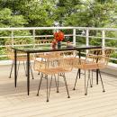 5-tlg. Garten-Essgruppe Poly Rattan