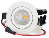 Brumberg BB18 LED-Einbaustrahlerset, dim2warm, Phasenabschnitt dimmbar, mit Anschlussbox, 6W, 460lm, 1800-3000K, weiß (39483073)