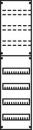 ARDEBO.de STRIEBEL & JOHN 1V3KA /37641 Verteilerfeld BH3, 1-Feld, 84PLE (2CPX037641R9999), 1050x250x120 mm