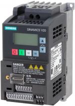 ARDEBO.de Siemens 6SL3210-5BB15-5UV1 SINAMICS V20 1AC 200-240V -10/+10% 47-63Hz Nennleistung 0,55kW mit 150 % Überlast für 60 Sek. ungefiltert I/O