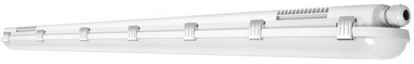 LEDVANCE DAMP PROOF 1500, Feuchtraumleuchte, klassische Form, 5x2,5mm² Durchverdrahtung, 46W, 840, IP65, 4000K, kaltes Tageslicht, grau