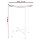 3-tlg. Garten-Essgruppe Schwarz Poly Rattan