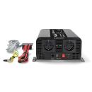 ARDEBO.de - Power Inverter reine Sinus-Wellen | Eingangsspannung: 24 V DC | Geräteausgangsanschluss: Type F (CEE 7/3) / USB-A / 1x USB-C? | 230 V AC 50 Hz | 1000 W | Spitzenleistung: 2000 W | Schraubklemme | Reine Sinuswelle | Düse | Schwarz