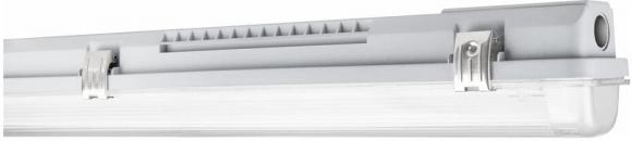 LEDVANCE DAMP PROOF HOUSING GEN 3 1500 P 1XLAMP I, Feuchtraumleuchte, T8-LED-Lampen, IP65, 220-240V, G13, grau (4099854118159)