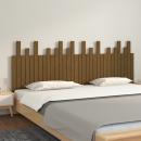 Wand-Kopfteil Honigbraun 204x3x80 cm Massivholz Kiefer
