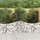 Gabione mit Hochbogen 200x50x60/80 cm Verzinktes Eisen
