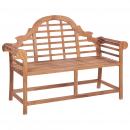Gartenbank 127x58,5x92,5 cm Massivholz Teak