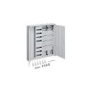 Hager ZB34NW Systemschrank Multimedia, univers Z, 1100x1050x205mm, SKII, IP44, VF-7rh