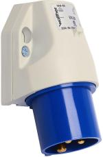 Walther Werke (610306) Wandgerätestecker, zur Außenbefestigung, 16 A, 3-polig, Kabeleinführung oben