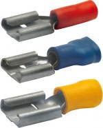 ARDEBO.de Klauke 750 Flachsteckhülsen isoliert, 4-6 mm², gelb, 100 Stck.
