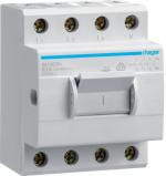 ARDEBO.de Hager SH463N Ausschalter in Kompaktbauweise, 63A, 4-polig, 4 Schließer, 400V AC, 3,5 PLE